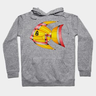 Pencil Fish Drawing Hoodie